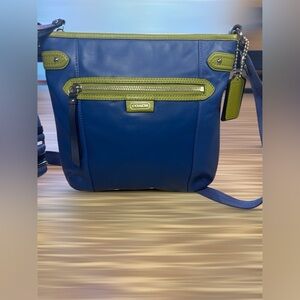 Coach Navy and Olive Crossbody Bag